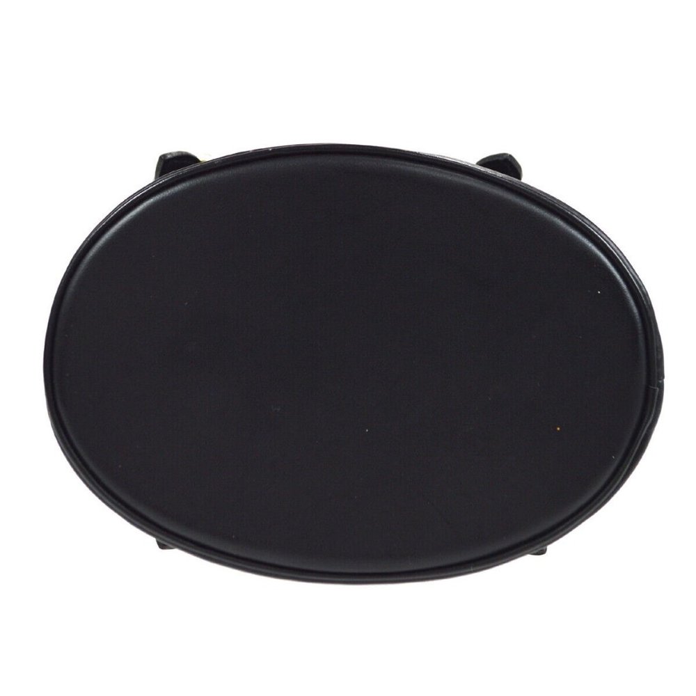 LOUIS VUITTON LITTLE BUCKET HAND BAG BLACK MONOGRAM SATIN - Picture 12 of 15